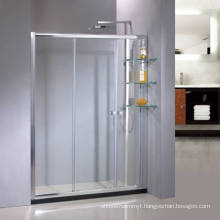 Sliding Safety Tempered Glass Shower Enclosure with Aluminum Frame Hr-460A